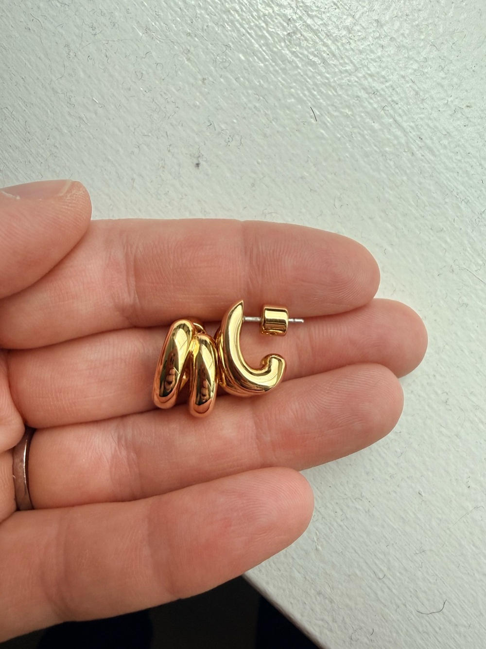 Jenny Bird Mini Florence gold earrings EUC barely worn